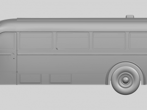 mercedes benz o6600 bus 1950 3D Принт Модель