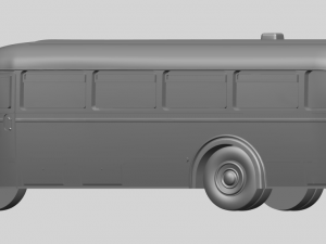 mercedes benz o6600 bus 1950 3D Принт Модель