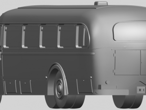 mercedes benz o6600 bus 1950 3D Принт Модель