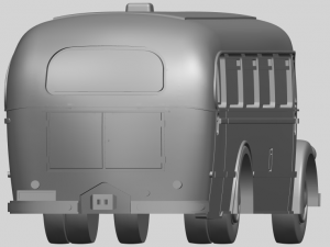 mercedes benz o6600 bus 1950 3D Принт Модель
