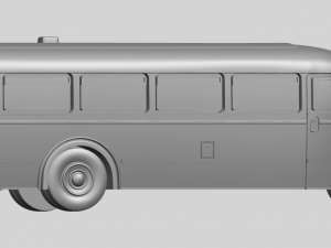 mercedes benz o6600 bus 1950 3D Принт Модель