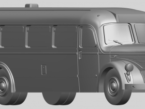mercedes benz o6600 bus 1950 3D Принт Модель
