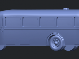 mercedes benz o6600 bus 1950 3D Принт Модель