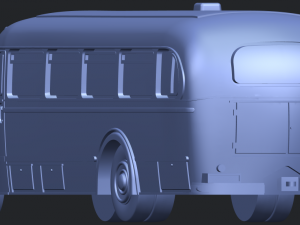mercedes benz o6600 bus 1950 3D Принт Модель