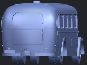 mercedes benz o6600 bus 1950 3D Принт Модель