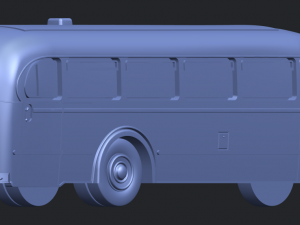 mercedes benz o6600 bus 1950 3D Принт Модель