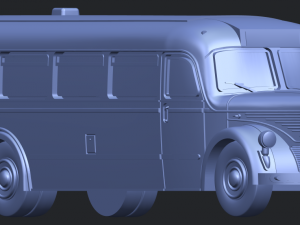 mercedes benz o6600 bus 1950 3D Принт Модель