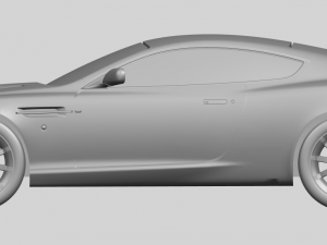 aston martin db9 coupe 3Dプリントモデル