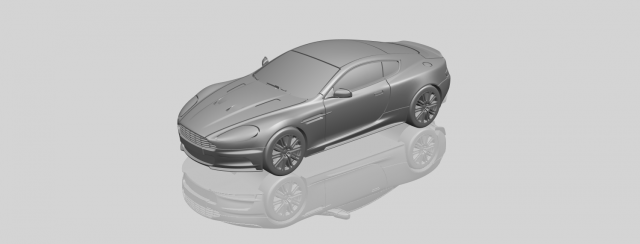 aston martin dbs Modelo de impresión 3D .c4d .max .obj .3ds .fbx .stl .blend 