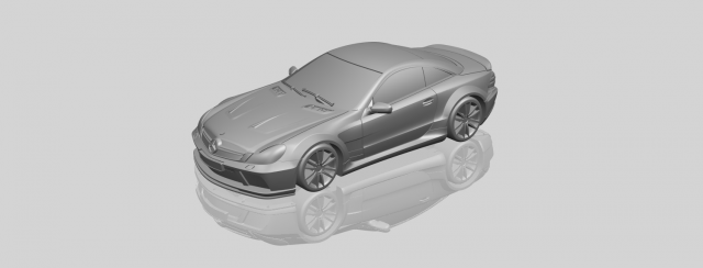 mercedes amg black series 3D-printmodel .c4d .max .obj .3ds .fbx .stl .blend 