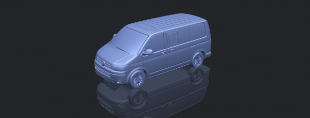 Volkswagen Transporter T5 Multivan Facelift | 3D model
