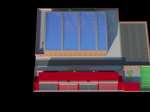 tribune of stadium and mini stadium football Modèle 3D