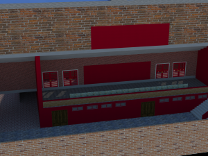 tribune of stadium and mini stadium football Modèle 3D