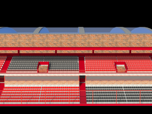 tribune of stadium and mini stadium football Modèle 3D