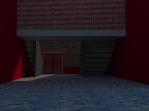 tribune of stadium and mini stadium football 3D Model