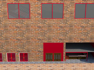 tribune of stadium and mini stadium football 3D Model