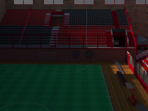 tribune of stadium and mini stadium football Modèle 3D