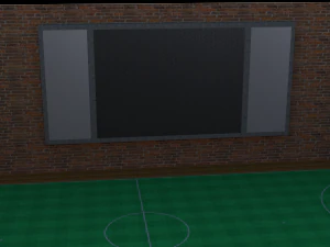 tribune of stadium and mini stadium football 3D Model