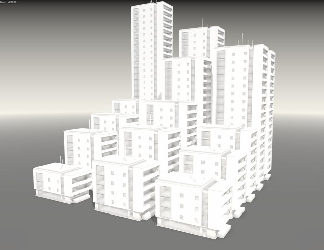 buildings for any game or model 3D-Modell .c4d .max .obj .3ds .fbx .stl .blend 
