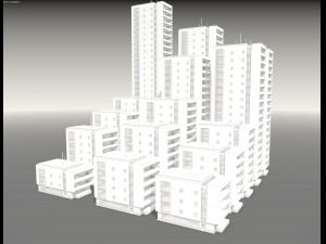 buildings for any game or model 3D 模型