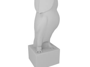 owl statue Model 3D