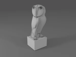 owl statue 3D Model