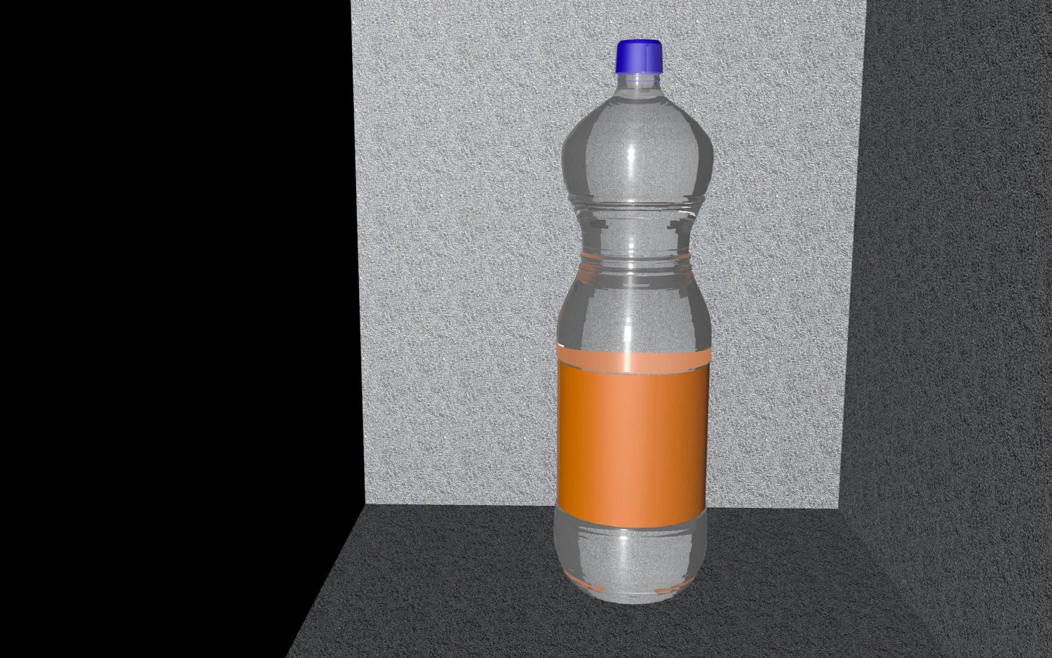 simple fanta bottle 3D Model .c4d .max .obj .3ds .fbx .stl .blend 