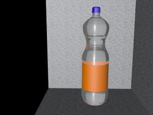 botella de fanta simple Modelo 3D