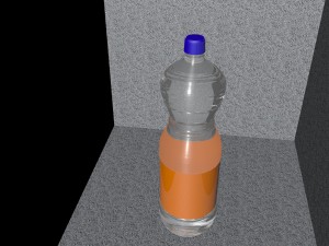 simple fanta bottle Model 3D