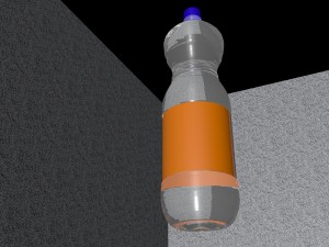 simple fanta bottle Model 3D