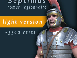 septimus romeinse legionair spelmodel 3D Model