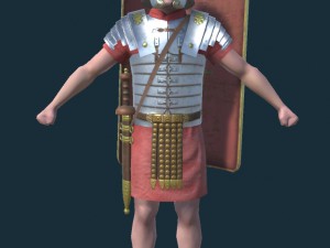 septimus roman legionnaire animated game character Modelo 3D