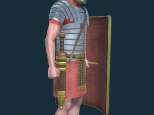 septimus roman legionnaire animated game character Modelo 3D