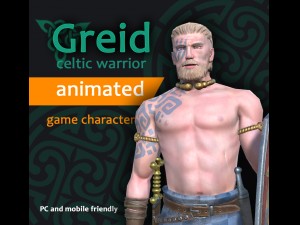 greid celtic warrior Model 3D