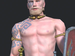 greid celtic warrior 3D Model