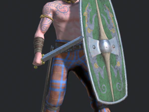 greid celtic warrior 3D Model