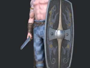greid celtic warrior 3D Model
