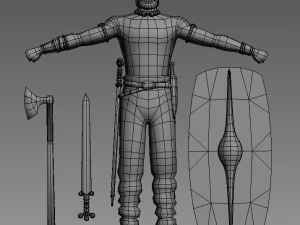 greid celtic warrior 3D Model