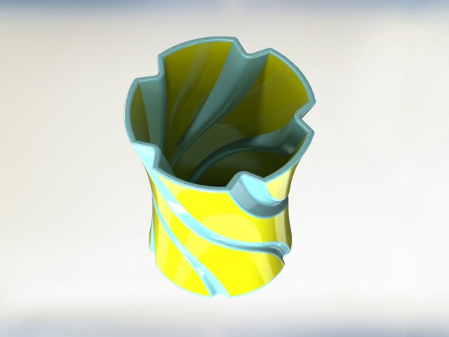 vase glasspencil 3D प्रिंट मॉडल .c4d .max .obj .3ds .fbx .stl .blend