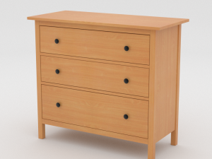 ikea hemnes chest of drawers 3D Model