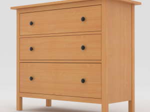 ikea hemnes chest of drawers 3D मॉडल