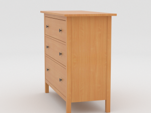 ikea hemnes chest of drawers 3D मॉडल