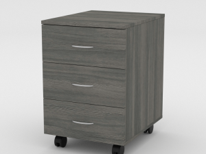 ikea todalen asikami stand dark wood 3D Model