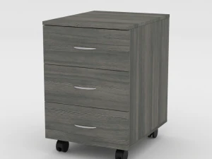 ikea todalen asikami stand in legno scuro Modello 3D