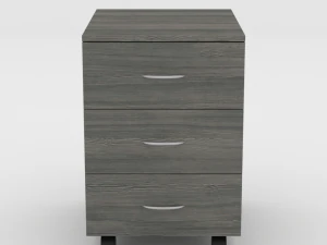 ikea todalen asikami stand dark wood 3D Model