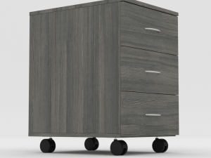 ikea todalen asikami stand dark wood 3D Model