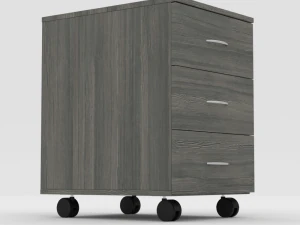 ikea todalen asikami stand dark wood 3D Model