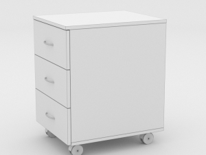 ikea todalen asikami stand dark wood 3D Model