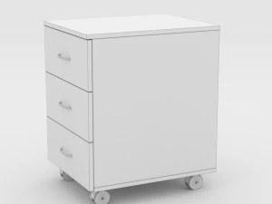 ikea todalen asikami stand wood gray 3D Model