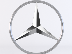 logo mercedes Modelo 3D